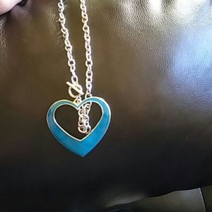 Brand New Turquoise Heart Shaped Necklace Set